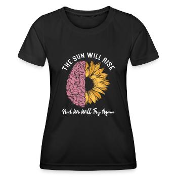 Anxiety Depression Mental Health - Women's Functional T-Shirt - black - Front - AI Model Female 172 light (172cm)