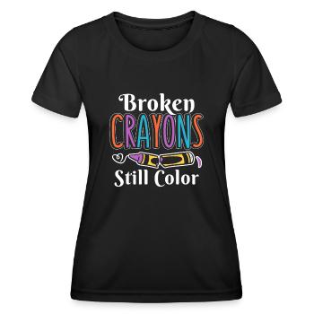 Anxiety Depression Mental Health - Women's Functional T-Shirt - black - Front - AI Model Female 172 light (172cm)