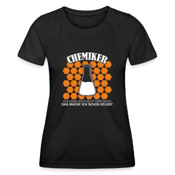 Chimiste Witz Chimie Technicien chimiste - T-shirt sport Femme - noir - Devant - AI Model Female 172 light (172cm)