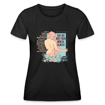 Anxiety Depression Mental Health - Women's Functional T-Shirt - black - Front - AI Model Female 172 light (172cm)