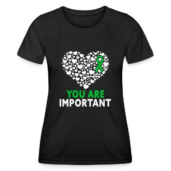 Anxiety Depression Mental Health - Women's Functional T-Shirt - black - Front - AI Model Female 172 light (172cm)