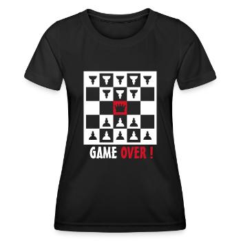 game over - Frauen Funktions-T-Shirt - Schwarz - Vorne - AI Model Female 172 light (172cm)