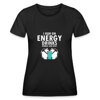 House demolition and house renovation - Women's Functional T-Shirt - black - Front - AI Model Female 172 light (172cm)