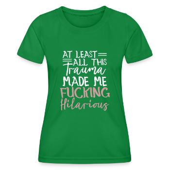 Anxiété Dépression Santé mentale - T-shirt sport Femme - vert - Devant - AI Model Female 172 dark (172cm)