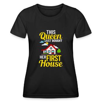 Home Home House Purchase Property - Women's Functional T-Shirt - black - Front - AI Model Female 172 light (172cm)