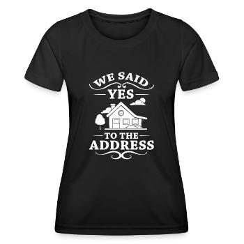 Home Home House Purchase Property - Women's Functional T-Shirt - black - Front - AI Model Female 172 light (172cm)