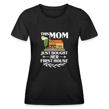 Home Home House Purchase Property - Women's Functional T-Shirt - black - Front - AI Model Female 172 light (172cm)
