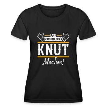 Knut Geschenkidee Geschenk Geburtstag - Frauen Funktions-T-Shirt - Schwarz - Vorne - AI Model Female 172 light (172cm)