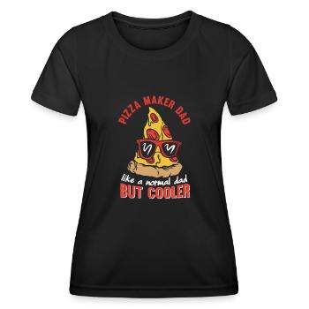 Pizza Baker Pizza Lovers Pizza Gift - Women's Functional T-Shirt - black - Front - AI Model Female 172 light (172cm)