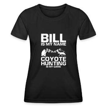 Conception de coyote pour les réacteurs de coyote - T-shirt sport Femme - noir - Devant - AI Model Female 172 light (172cm)