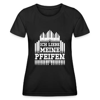 Orgel Orgelspieler Organist Orgelbauer - Frauen Funktions-T-Shirt - Schwarz - Vorne - AI Model Female 172 light (172cm)