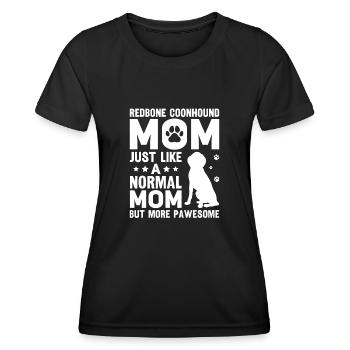 Redbone Coonhound Dog Gift - Women's Functional T-Shirt - black - Front - AI Model Female 172 light (172cm)