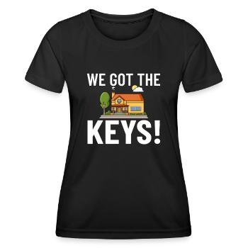 Home Home House Purchase Property - Women's Functional T-Shirt - black - Front - AI Model Female 172 light (172cm)