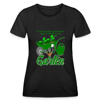 Galabauer Garten Gärtner Galabau - Frauen Funktions-T-Shirt - Schwarz - Vorne - AI Model Female 172 light (172cm)