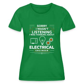 Electrical Engineering Engineer Research Development - Women's Functional T-Shirt - kelly green - Front - AI Model Female 172 dark (172cm)