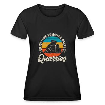 Rockhound Geology Rock Collecting Stone Collectors - Women's Functional T-Shirt - black - Front - AI Model Female 172 light (172cm)