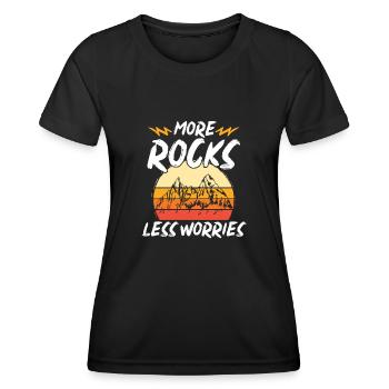 Rockhound Geology Rock Collecting Stone Collectors - Women's Functional T-Shirt - black - Front - AI Model Female 172 light (172cm)