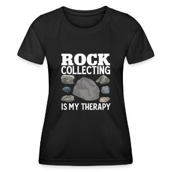 Rockhound Geology Rock Collecting Stone Collectors - Women's Functional T-Shirt - black - Front - AI Model Female 172 light (172cm)