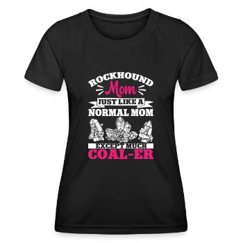 Rockhound Geology Rock Collecting Stone Collectors - Women's Functional T-Shirt - black - Front - AI Model Female 172 light (172cm)