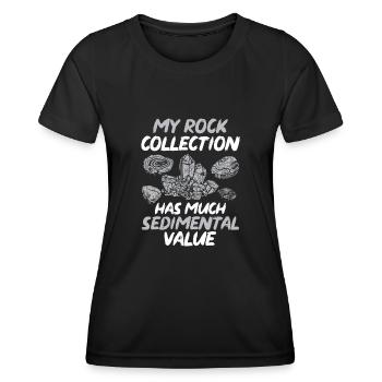 Rockhound Geology Rock Collecting Stone Collectors - Women's Functional T-Shirt - black - Front - AI Model Female 172 light (172cm)