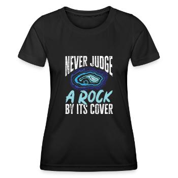 Rockhound Geology Rock Collecting Stone Collectors - Women's Functional T-Shirt - black - Front - AI Model Female 172 light (172cm)