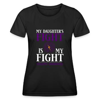 Epilepsy Convulsive disease Epileptic seizure - Women's Functional T-Shirt - black - Front - AI Model Female 172 light (172cm)