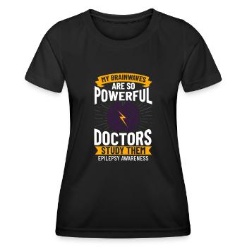 Epilepsy Convulsive disease Epileptic seizure - Women's Functional T-Shirt - black - Front - AI Model Female 172 light (172cm)
