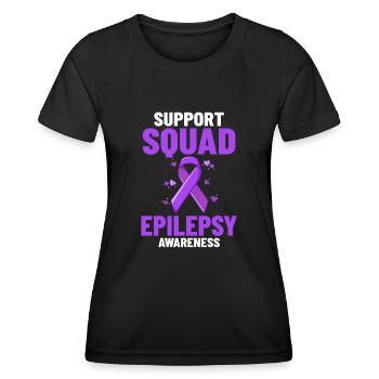 Epilepsy Convulsive disease Epileptic seizure - Women's Functional T-Shirt - black - Front - AI Model Female 172 light (172cm)