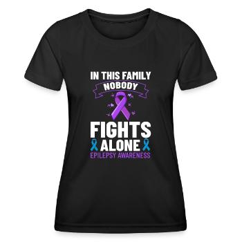 Epilepsy Convulsive disease Epileptic seizure - Women's Functional T-Shirt - black - Front - AI Model Female 172 light (172cm)