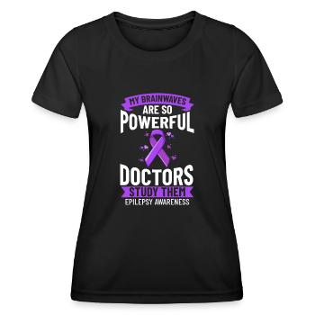 Epilepsy Convulsive disease Epileptic seizure - Women's Functional T-Shirt - black - Front - AI Model Female 172 light (172cm)