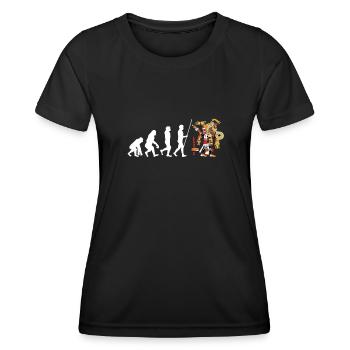 Calendario Azteca Mexican Heritage Maya Aztec - T-shirt sport Femme - noir - Devant - AI Model Female 172 light (172cm)