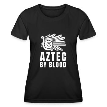 Calendario Azteca Mexican Heritage Maya Aztec - T-shirt sport Femme - noir - Devant - AI Model Female 172 light (172cm)