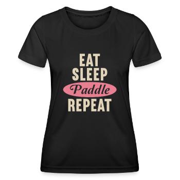 SUP Paddle Board Paddleboard - T-shirt sport Femme - noir - Devant - AI Model Female 172 light (172cm)