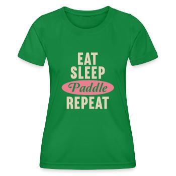 SUP Paddle Board Paddleboarding - Frauen Funktions-T-Shirt - Kelly Green - Vorne - AI Model Female 172 dark (172cm)