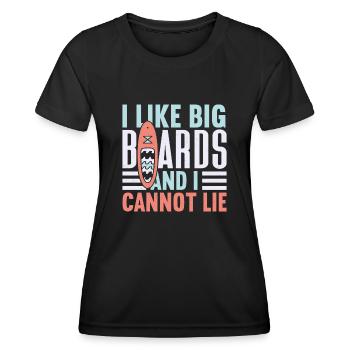SUP Paddle Board Paddleboard - T-shirt sport Femme - noir - Devant - AI Model Female 172 light (172cm)