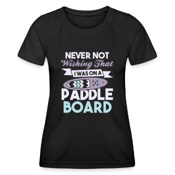 SUP Paddle Board Paddleboard - T-shirt sport Femme - noir - Devant - AI Model Female 172 light (172cm)