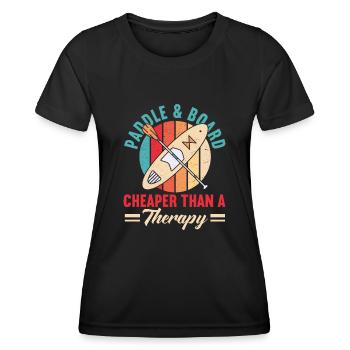 SUP Paddle Board Paddleboard - T-shirt sport Femme - noir - Devant - AI Model Female 172 light (172cm)