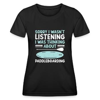 SUP Paddle Board Paddleboard - T-shirt sport Femme - noir - Devant - AI Model Female 172 light (172cm)