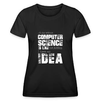 Informatique - T-shirt sport Femme - noir - Devant - AI Model Female 172 light (172cm)