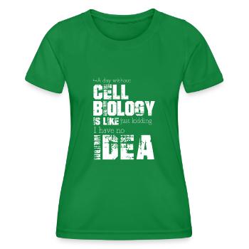 Cell biology - Women's Functional T-Shirt - kelly green - Front - AI Model Female 172 dark (172cm)