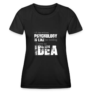 Psychologie - Frauen Funktions-T-Shirt - Schwarz - Vorne - AI Model Female 172 light (172cm)