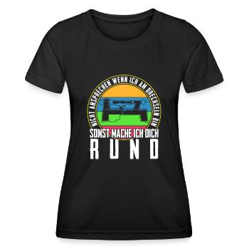Drechsler Drechselbank Drechseln - Frauen Funktions-T-Shirt - Schwarz - Vorne - AI Model Female 172 light (172cm)