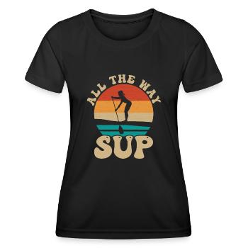 SUP Paddle Board Paddleboard - T-shirt sport Femme - noir - Devant - AI Model Female 172 light (172cm)