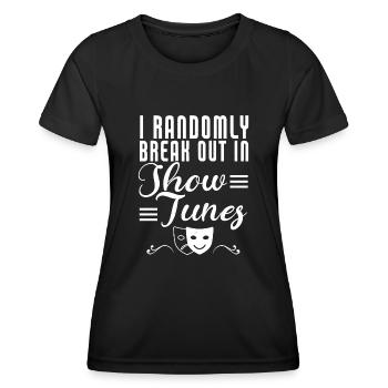 Schauspielerin Drama Broadway Musical Theater - Frauen Funktions-T-Shirt - Schwarz - Vorne - AI Model Female 172 light (172cm)