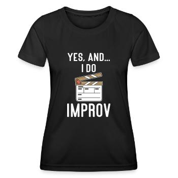 Schauspielerin Drama Broadway Musical Theater - Frauen Funktions-T-Shirt - Schwarz - Vorne - AI Model Female 172 light (172cm)