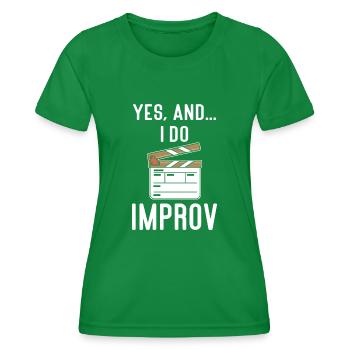 Actrice Drame Broadway Musical Theater - T-shirt sport Femme - vert - Devant - AI Model Female 172 dark (172cm)