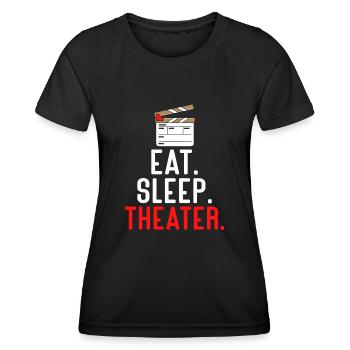 Schauspielerin Drama Broadway Musical Theater - Frauen Funktions-T-Shirt - Schwarz - Vorne - AI Model Female 172 light (172cm)