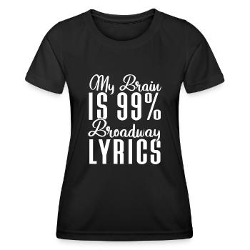 Schauspielerin Drama Broadway Musical Theater - Frauen Funktions-T-Shirt - Schwarz - Vorne - AI Model Female 172 light (172cm)