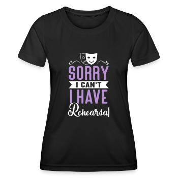 Schauspielerin Drama Broadway Musical Theater - Frauen Funktions-T-Shirt - Schwarz - Vorne - AI Model Female 172 light (172cm)