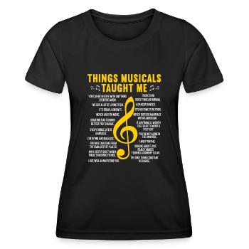 Schauspielerin Drama Broadway Musical Theater - Frauen Funktions-T-Shirt - Schwarz - Vorne - AI Model Female 172 light (172cm)